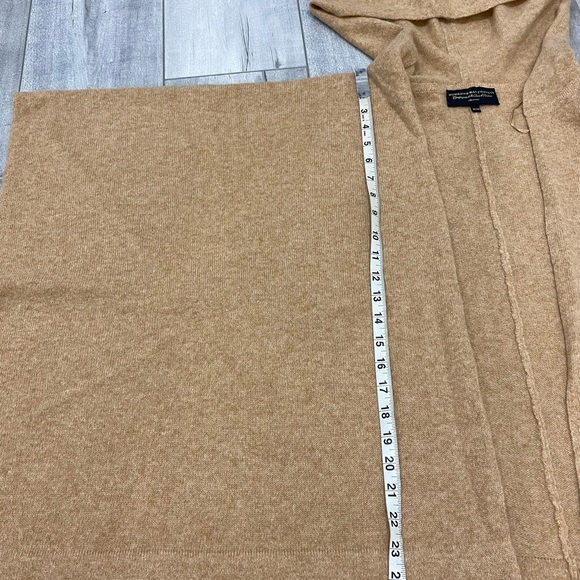 100% Cashmere open Fri t hooded cardigan - Picture 5 of 7